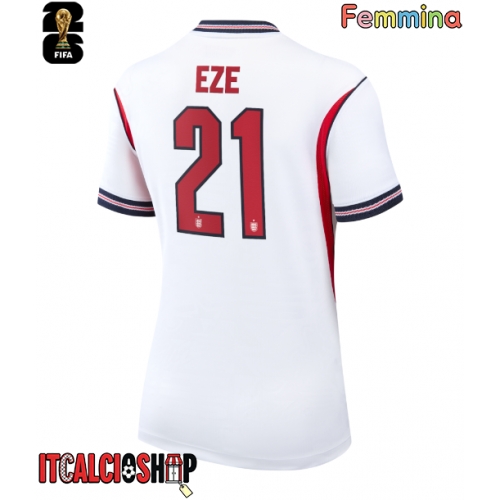 Inghilterra Eberechi Eze #21 Prima Maglia Femmina Mondiali 2026 Manica Corta